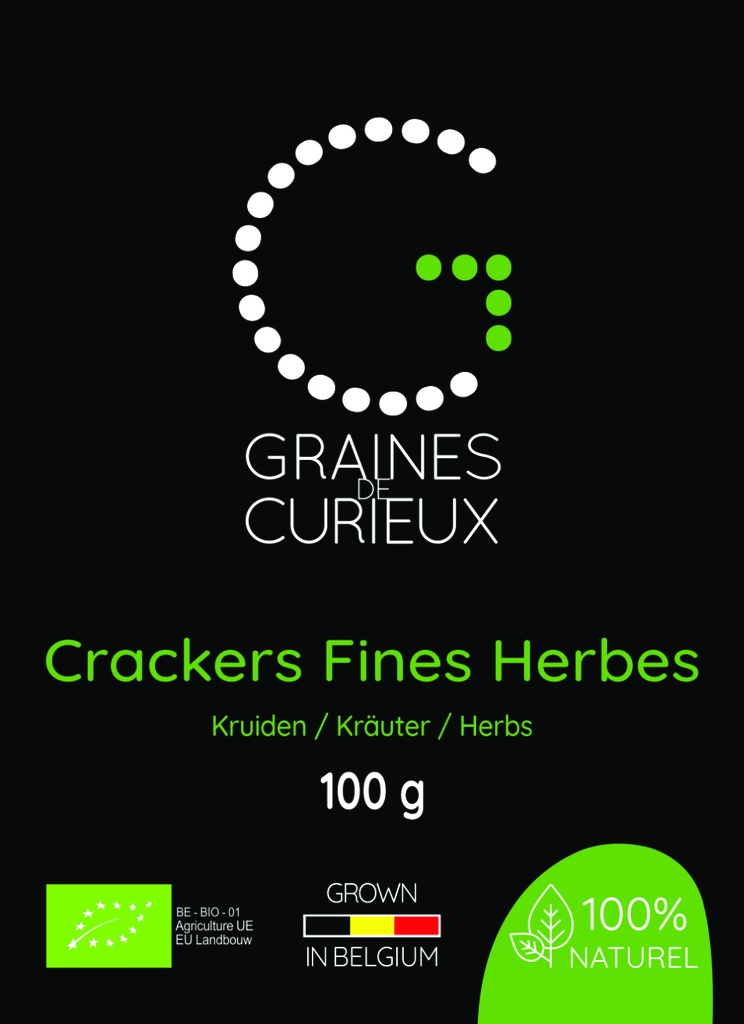 Doos van 8 X 100 g Bio Kruiden Crackers