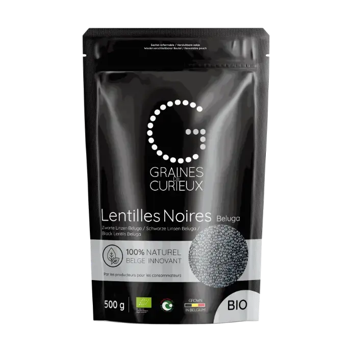 [GDCLN500G] Sachet de 500 g de Lentilles Beluga bio