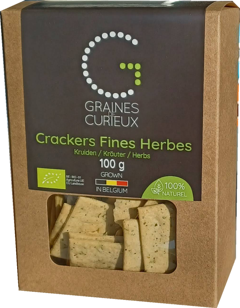 Sachet de 100 g de Crackers Fines Herbes BIO 