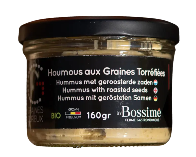 Bocal de 160g de Houmous aux graines torréfiées BIO