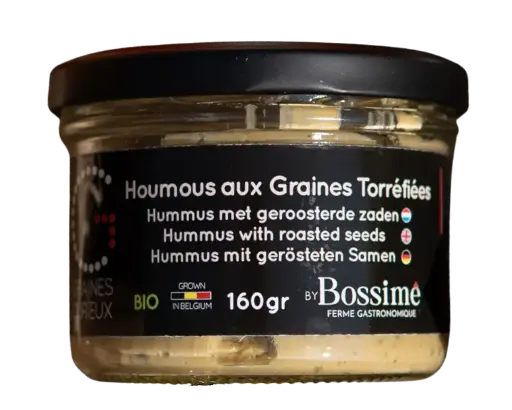 [GDCHGT160G] Bocal de 160g de Houmous aux graines torréfiées BIO